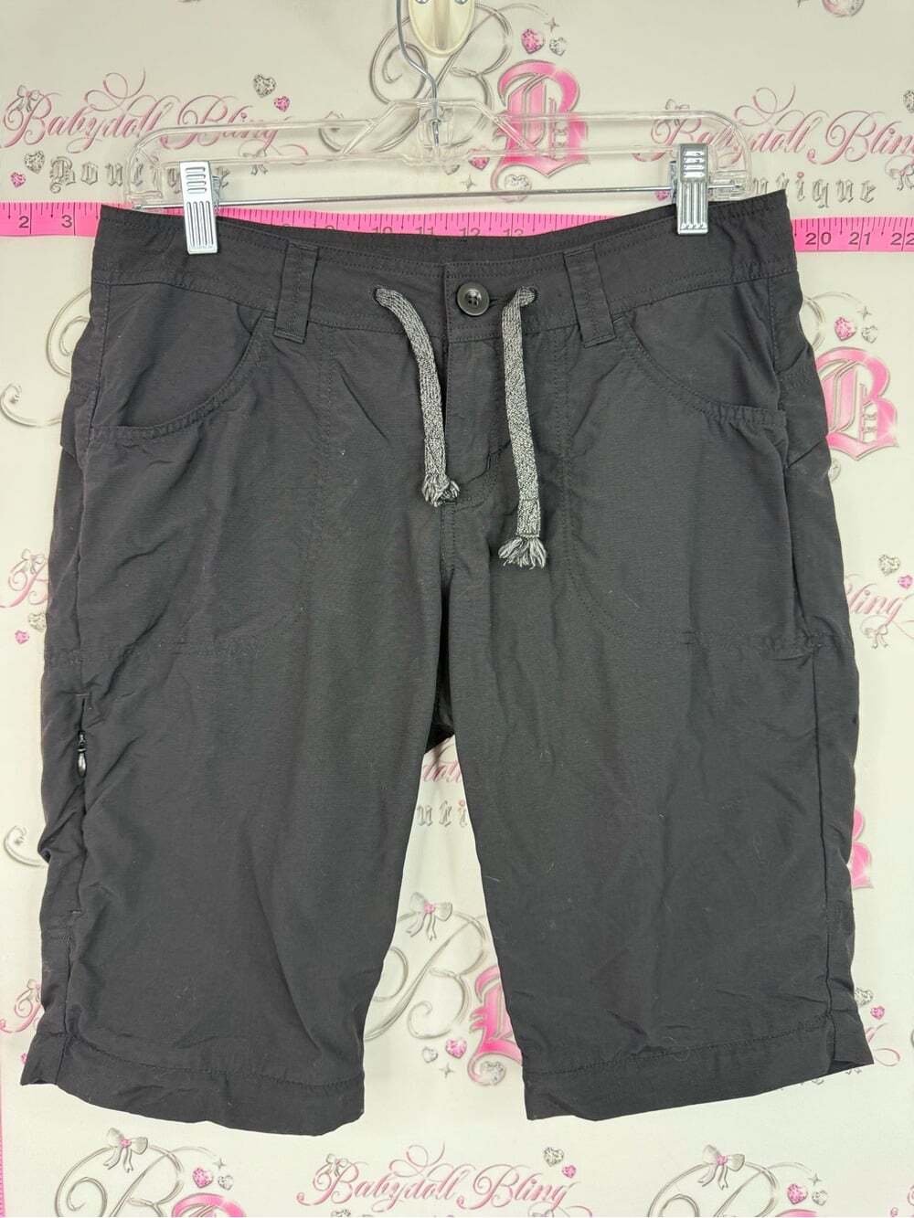 MEC shorts long style Black Drawstring Hybrid Shorts
